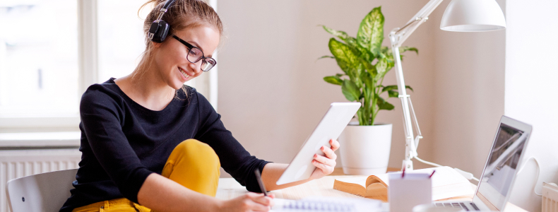 Ambiente de estudos ideal em casa