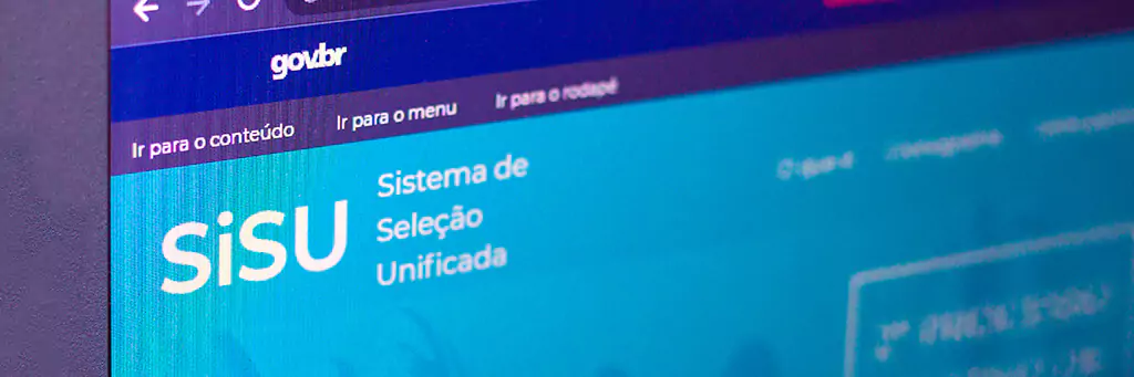 computador com tela do site do sisu